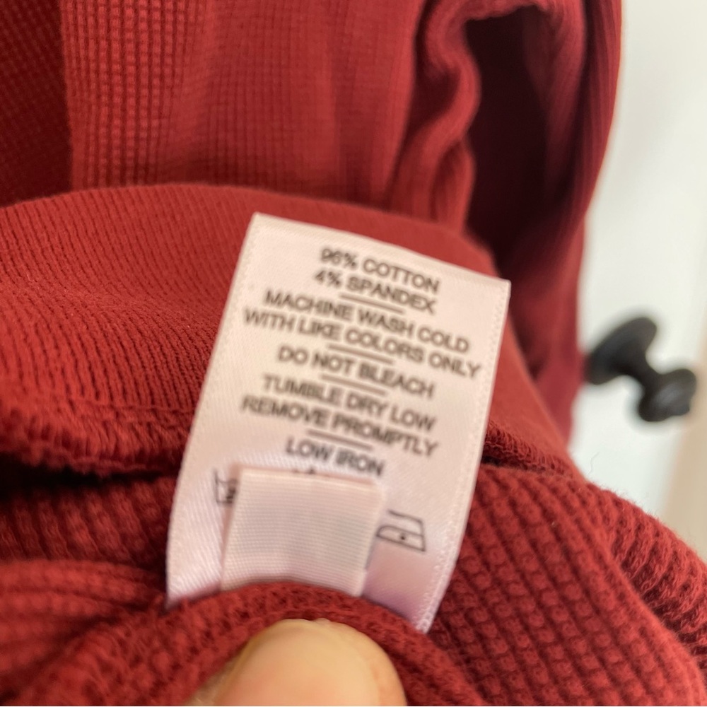 NEW W / O TAGS American Giant Women’s Thermal Pullover – Medium – Russet Brown - Picture 4 of 4